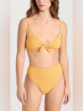 Mara Hoffman Marigold Textured Bikini Set